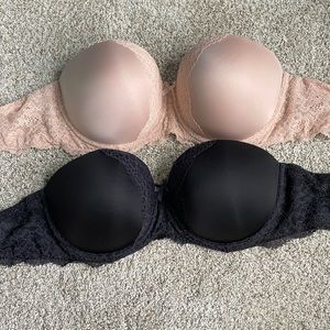 Strapless bra